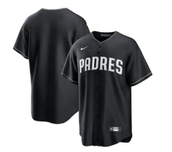 San Diego Padres Blank Black Cool Base Stitched Baseball Jersey - Zenithce
