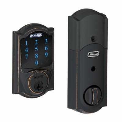 SCHLAGE BE469ZP CAM 619 Connect Smart Deadbolt with alarm with Camelot Trim in Satin Nickel, Z-Wave Plus enabled - Zenithce