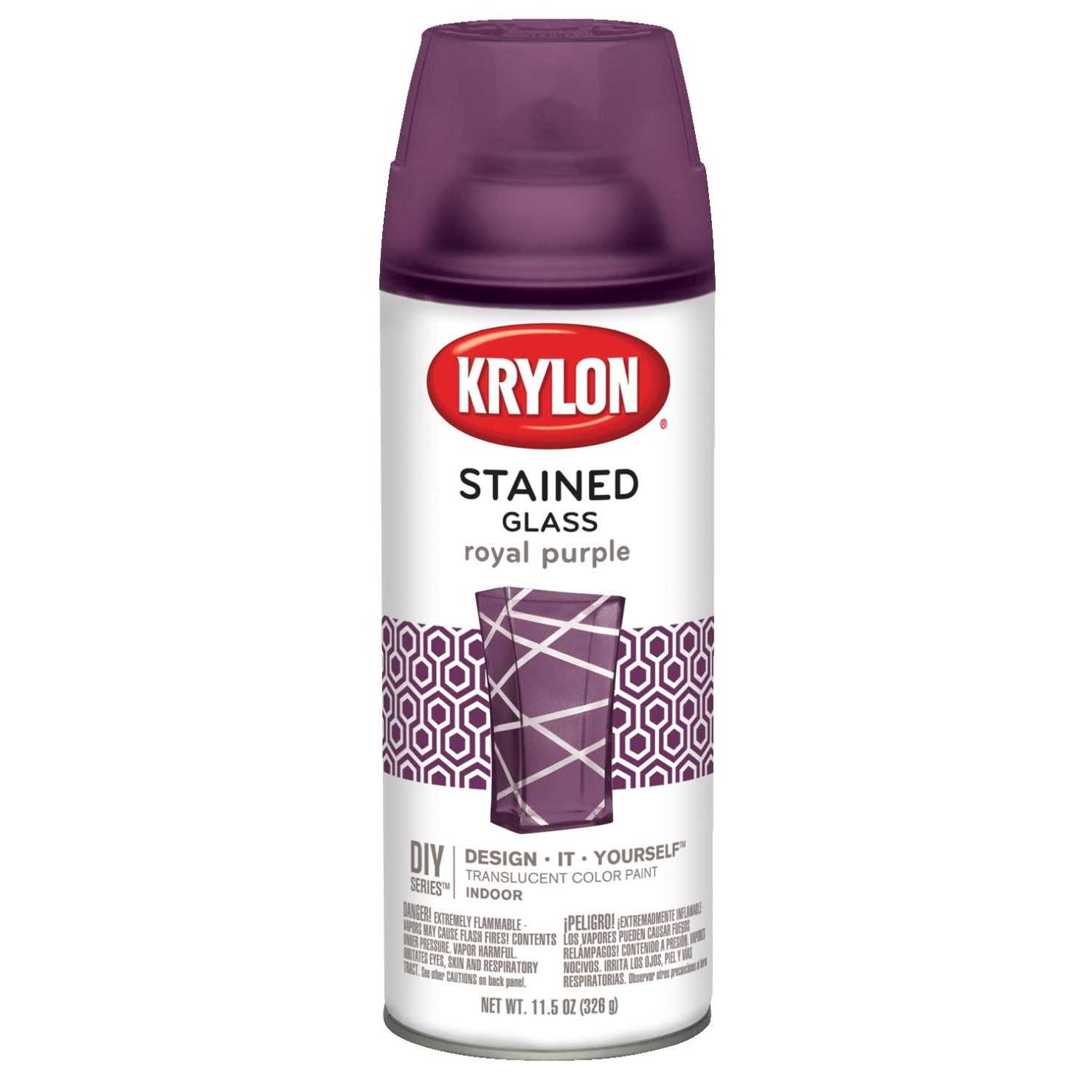 Krylon Stained Glass Soft Blue Spray Paint - Zenithce