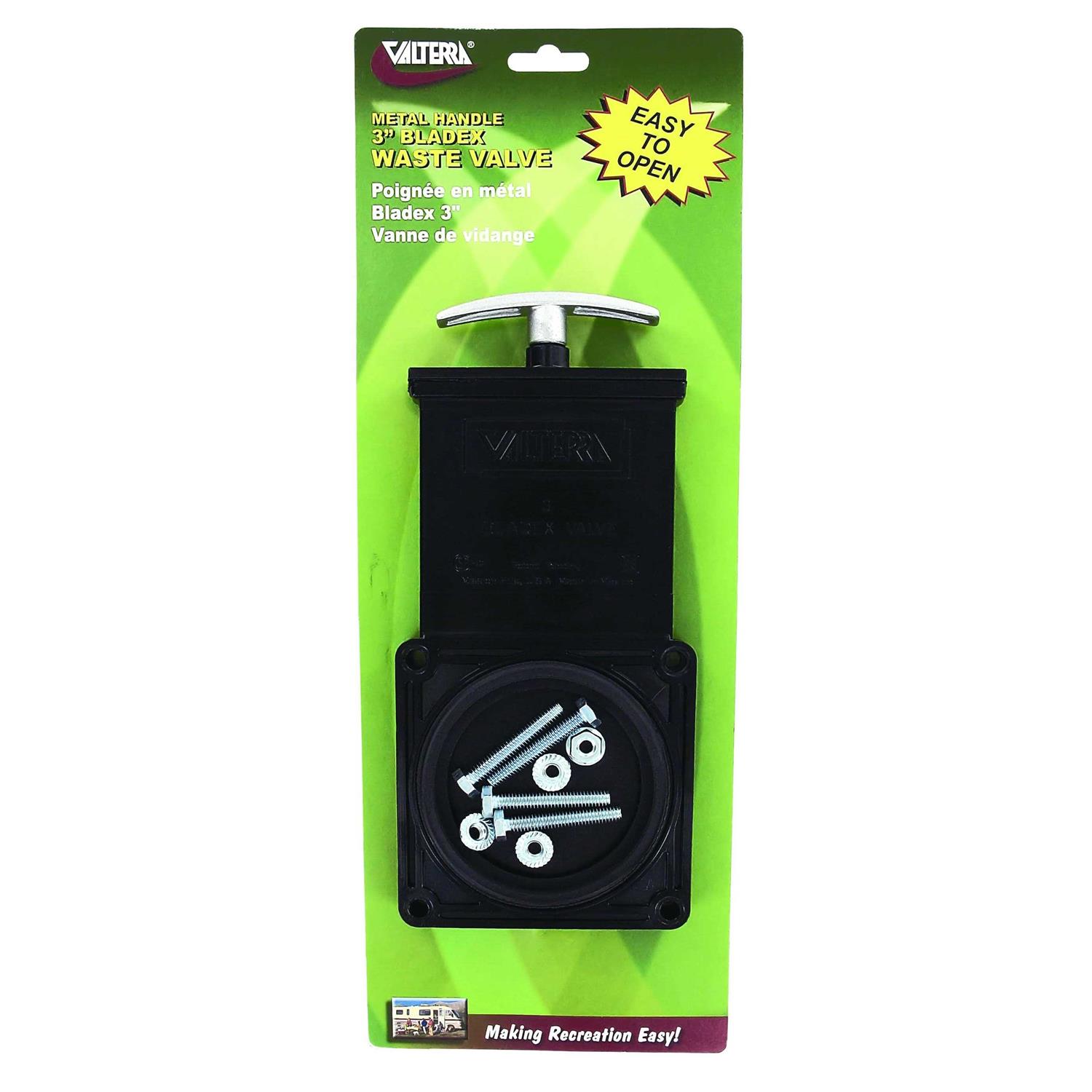Valterra T1001VPM Bladex Waste Valve with Metal Handle - Zenithce