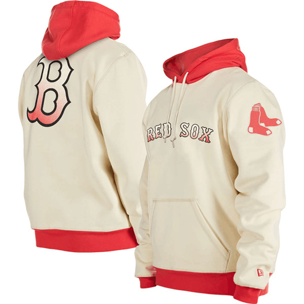 Boston Red Sox White Color Pack Team Front Back Pullover Hoodie - Zenithce