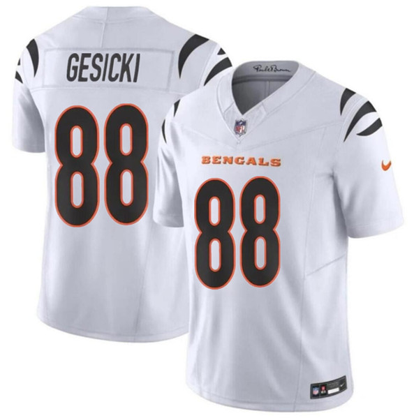 Cincinnati Bengals #88 Mike Gesicki White 2024 F.U.S.E. Vapor Untouchable Limited Stitched Jersey - Zenithce