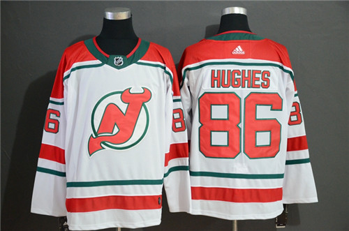 New Jersey Devils #86 Jack Hughes White Stitched Jersey - Zenithce