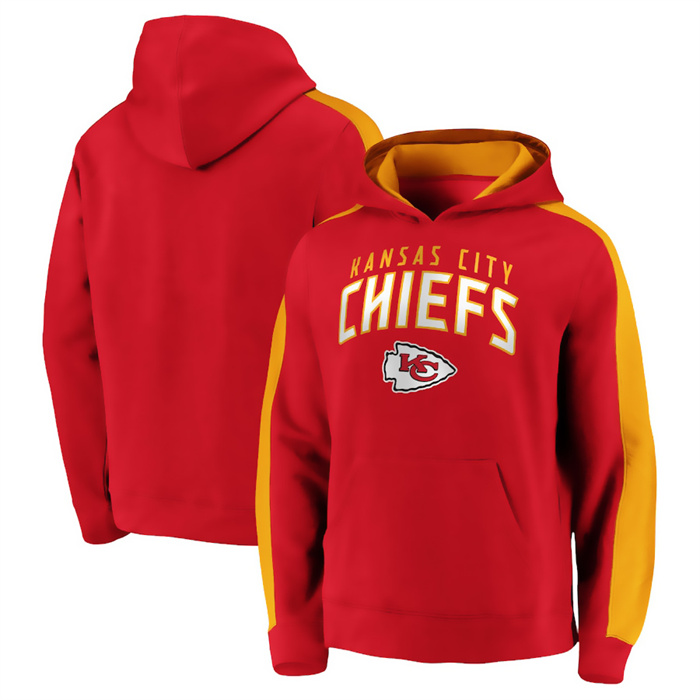 Kansas City Chiefs Red Game Time Arch Pullover Hoodie - Zenithce