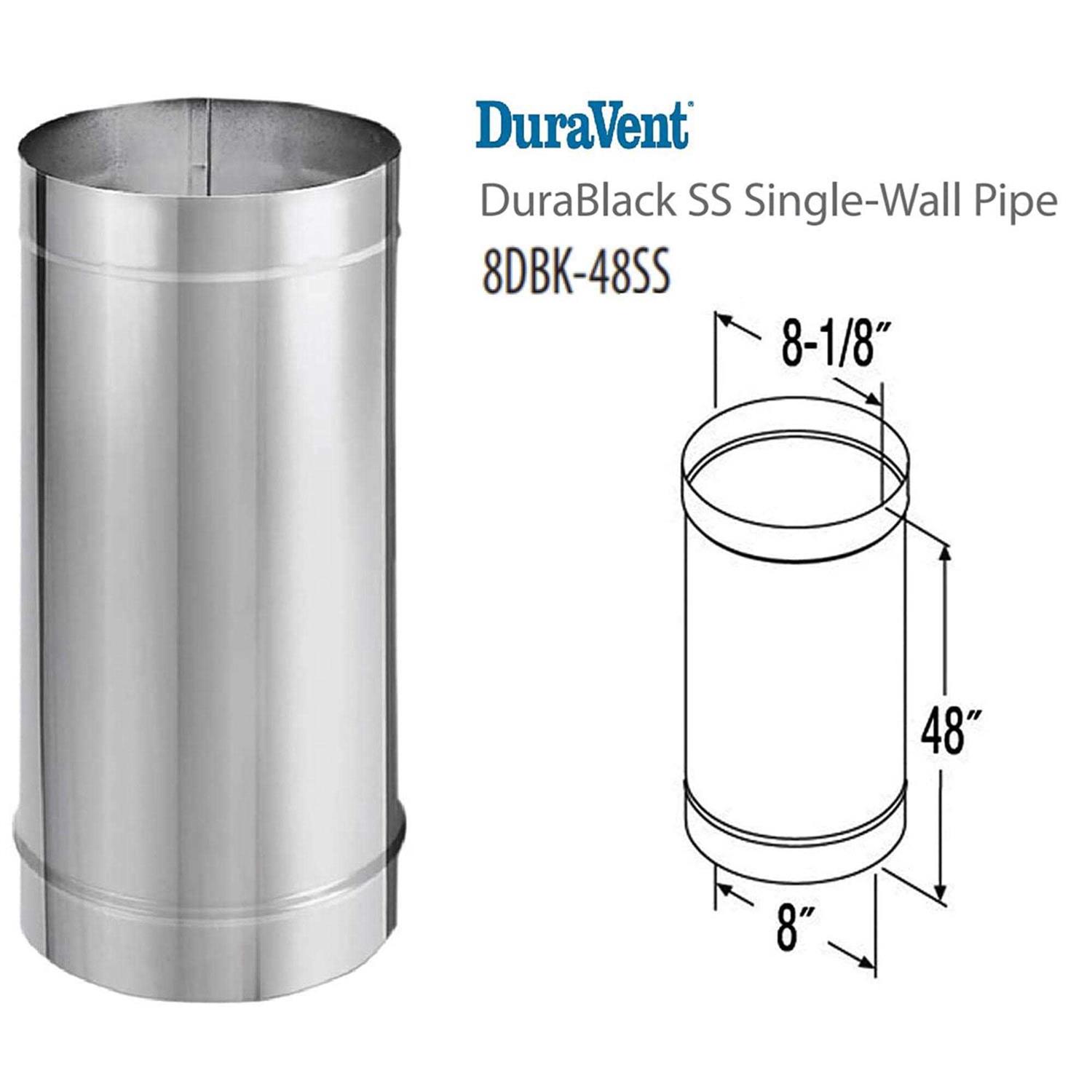 DuraVent DuraBlack Single Wall Black Pipe - Zenithce