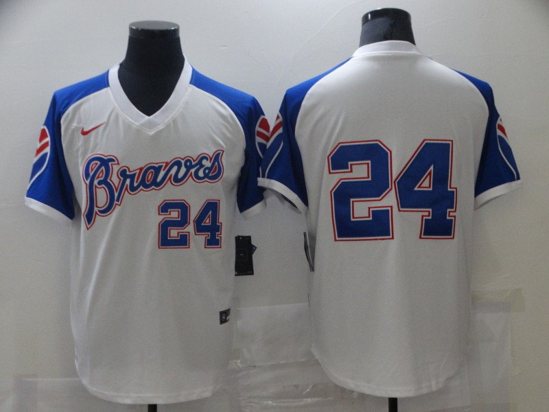 Atlanta Braves #24 Cool Base Stitched Jersey - Zenithce