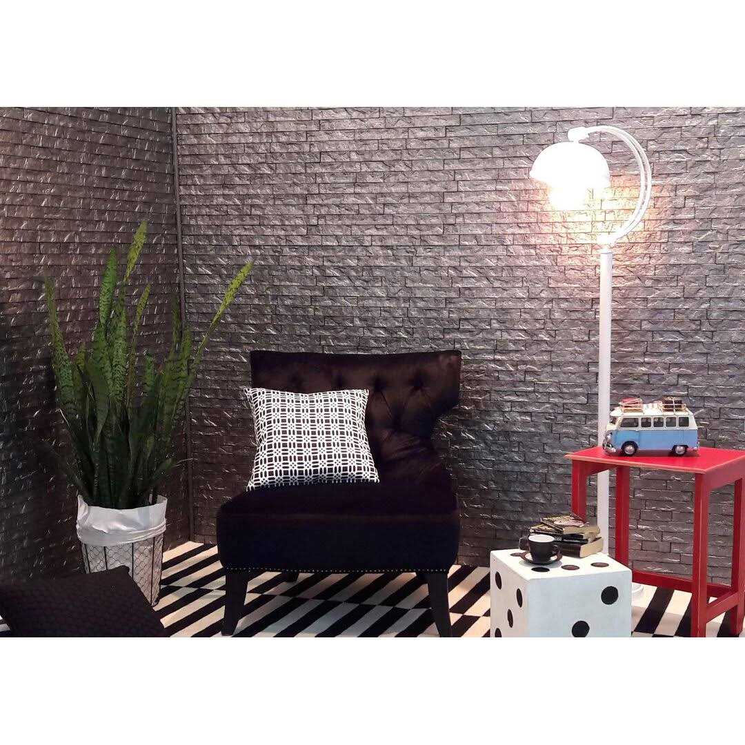Innovera Decor by Palram 24 in. x 24 in. Ledge Stone PVC Seamless 3D Wall Panels - Zenithce