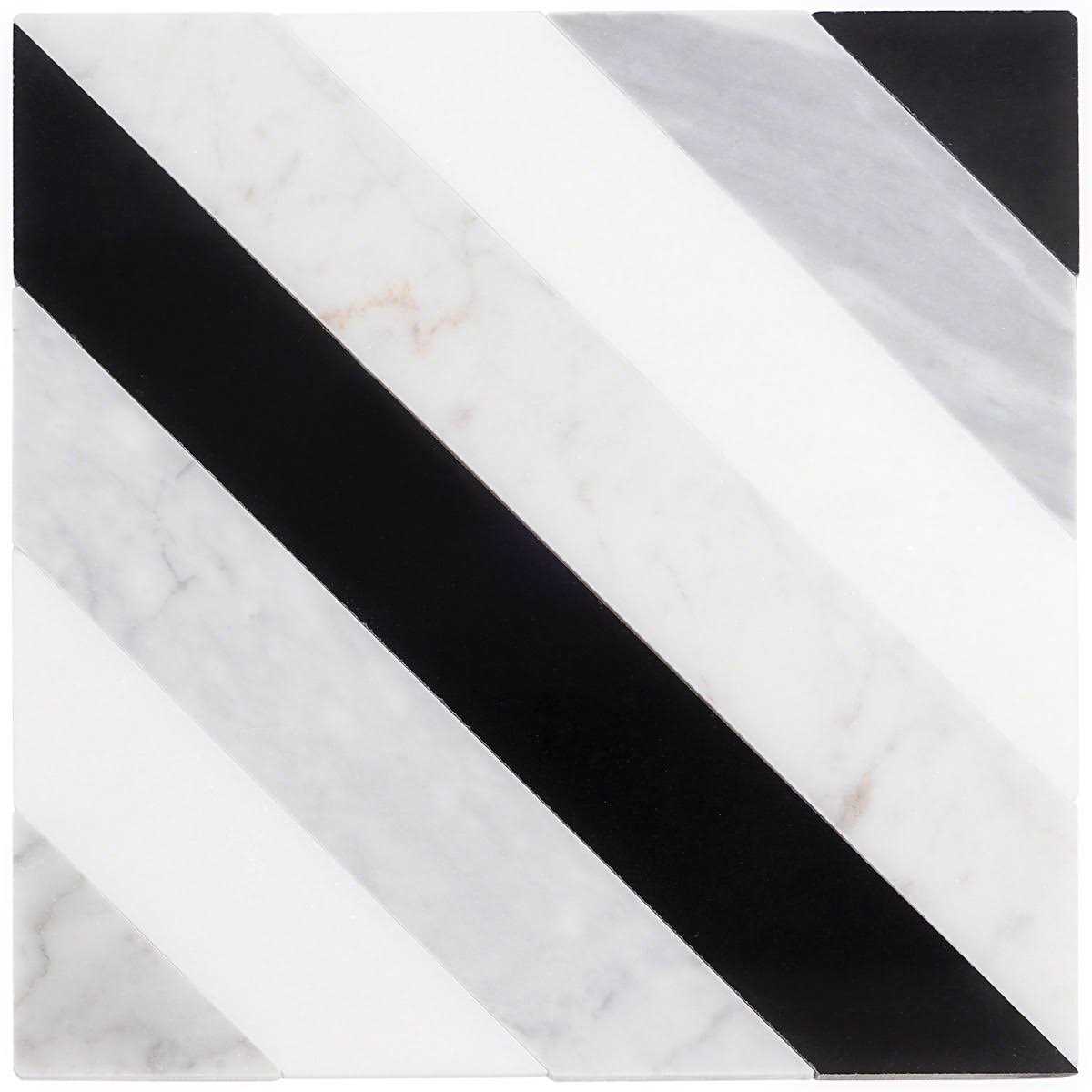 Ivy Hill Tile Chelsea 8 in. x 8 in. Polished Marble Mosaic Tile - Zenithce