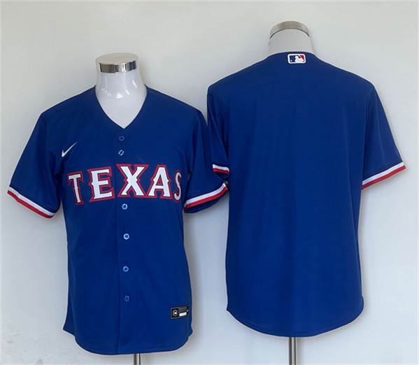 Texas Rangers Blank Royal Cool Base Stitched Jersey - Zenithce