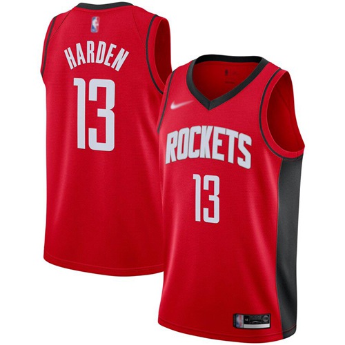 Rockets #13 James Harden Red Swingman Icon Edition 2019-2020 Jersey - Zenithce
