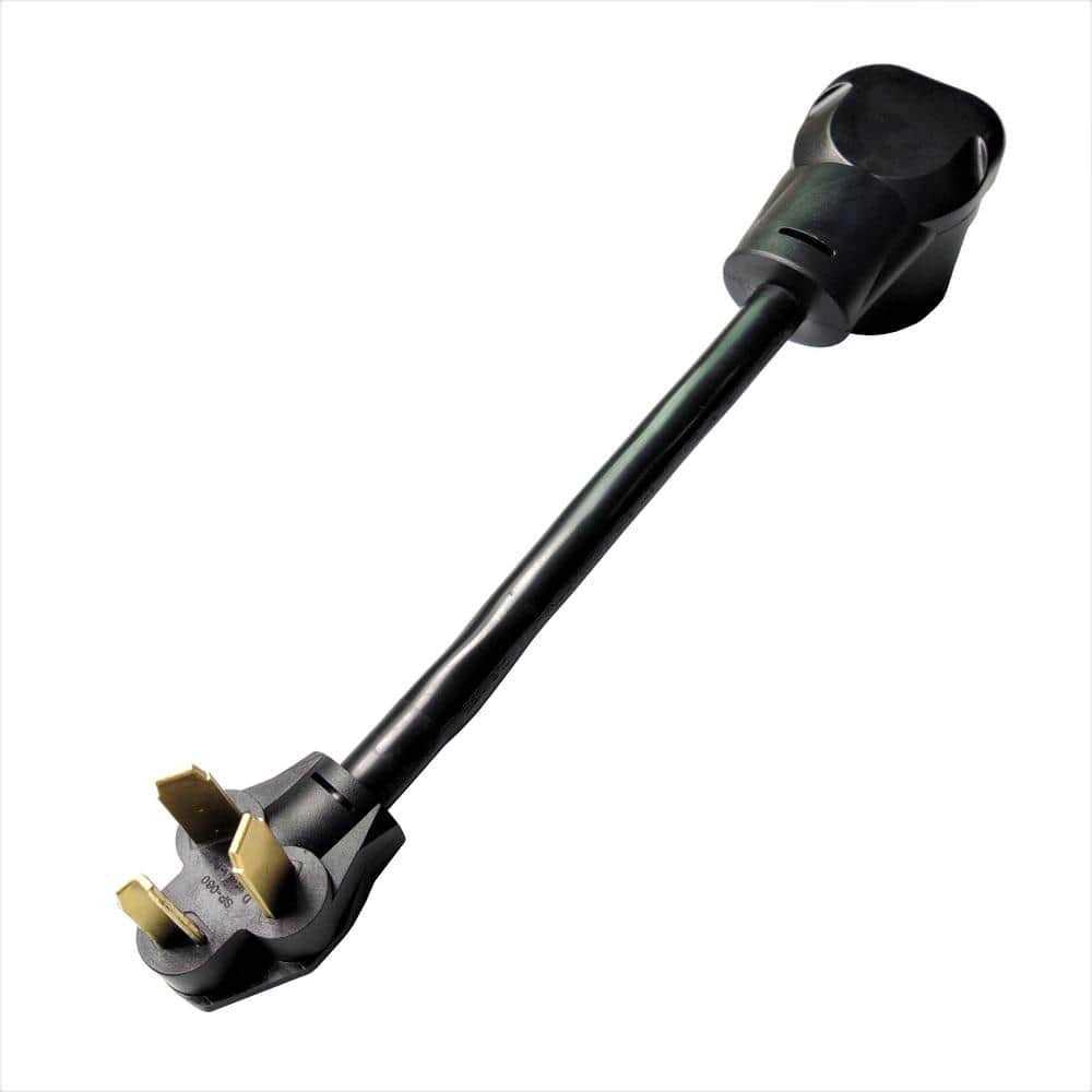 parkworld 1 ft. 10/3 3-Wire 110/125-Volt to 220/250-Volt Power Converter 2x NEMA 5-15P to 14-50R V-Adapter Cord - Zenithce
