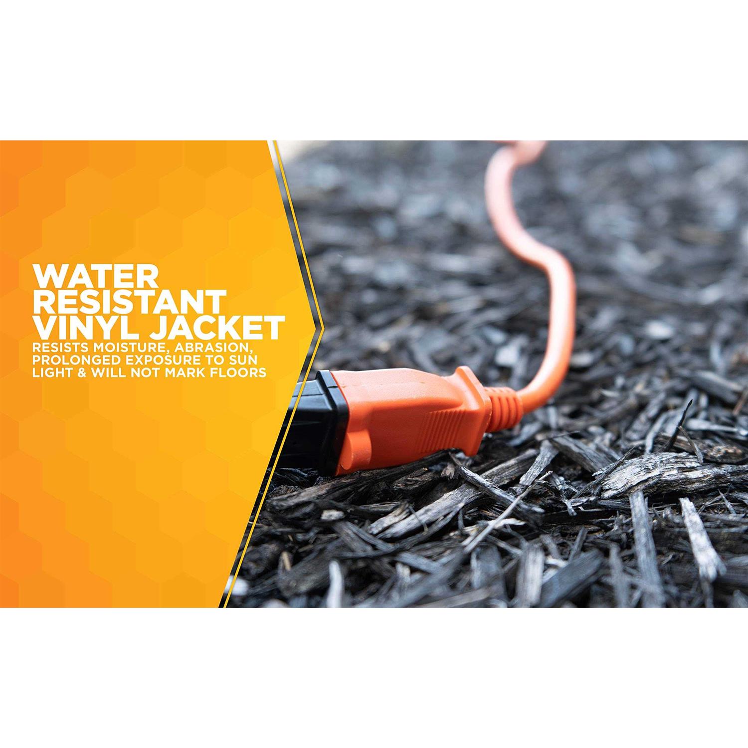 Woods Cube Extension Cord with Power Tap - Zenithce