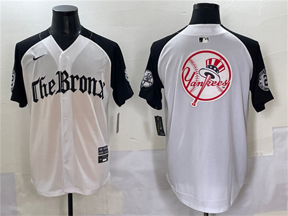 New York Yankees Team Big Logo White Black 'Gothic Legacy Edition' Vapor Premier Limited Stitched Jersey - Zenithce