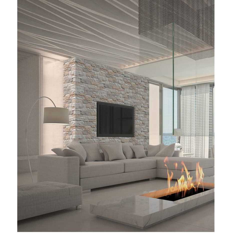 LiteStone 8 sq. ft Primary Flat Cement Stone - Zenithce