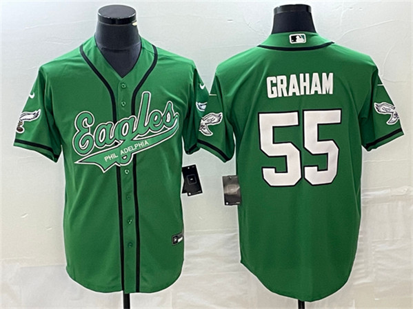 Philadelphia Eagles #55 Brandon Graham Green Cool Base Stitched Jersey - Zenithce