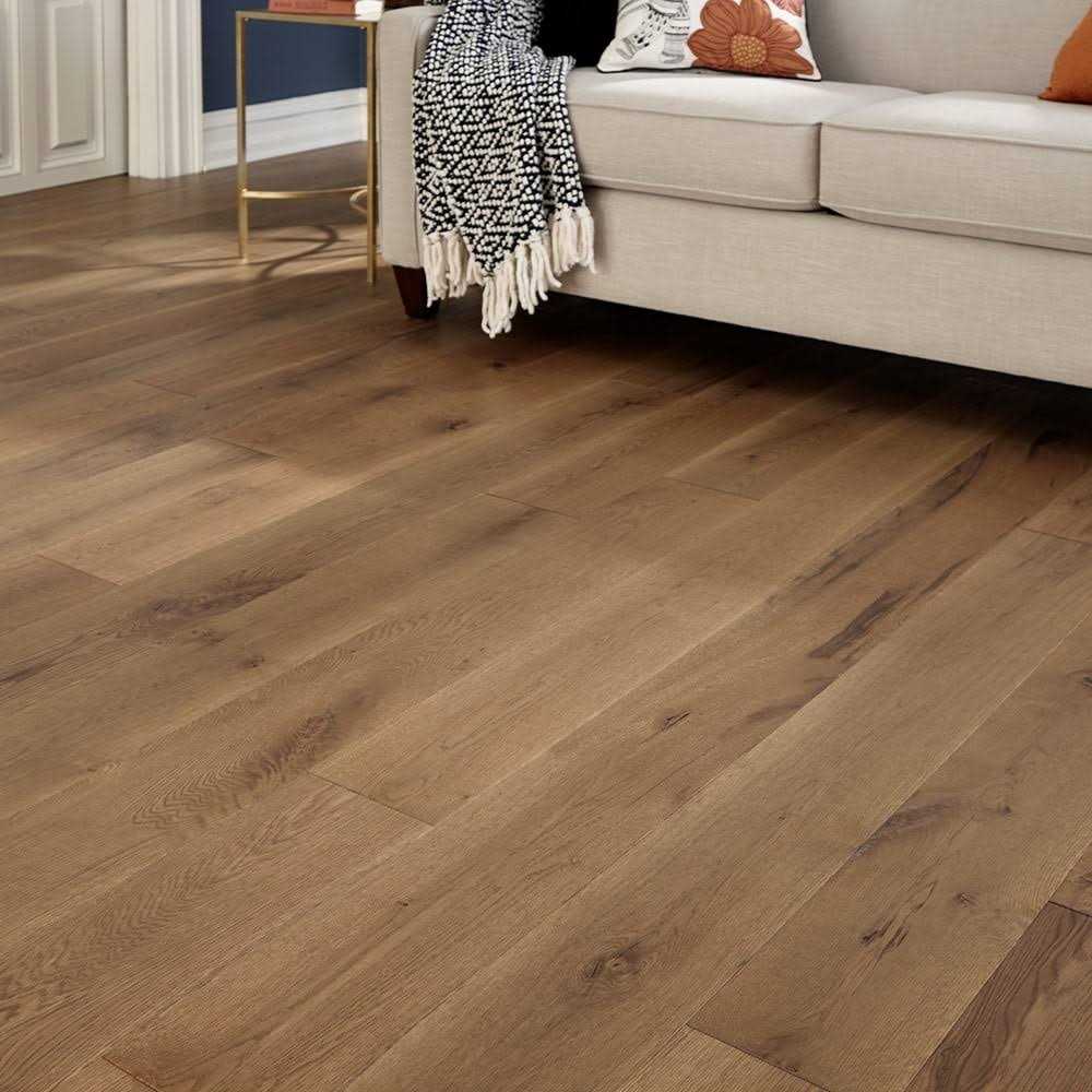 Mullican Wexford Solid Wide Wire Brushed Solid White Oak Hardwood 23573 - Zenithce