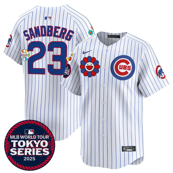 Chicago Cubs #23 Ryne Sandberg White 2025 Tokyo Series Limited Stitched Jersey - Zenithce