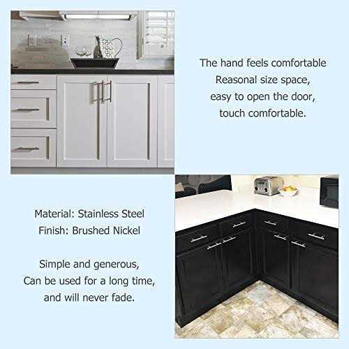 homdiy Cabinet Handles Brushed Nickel Pulls Cabinet Hardware - Zenithce