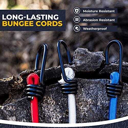 SGT KNOTS Marine Grade Bungee Cord with Hooks - Zenithce