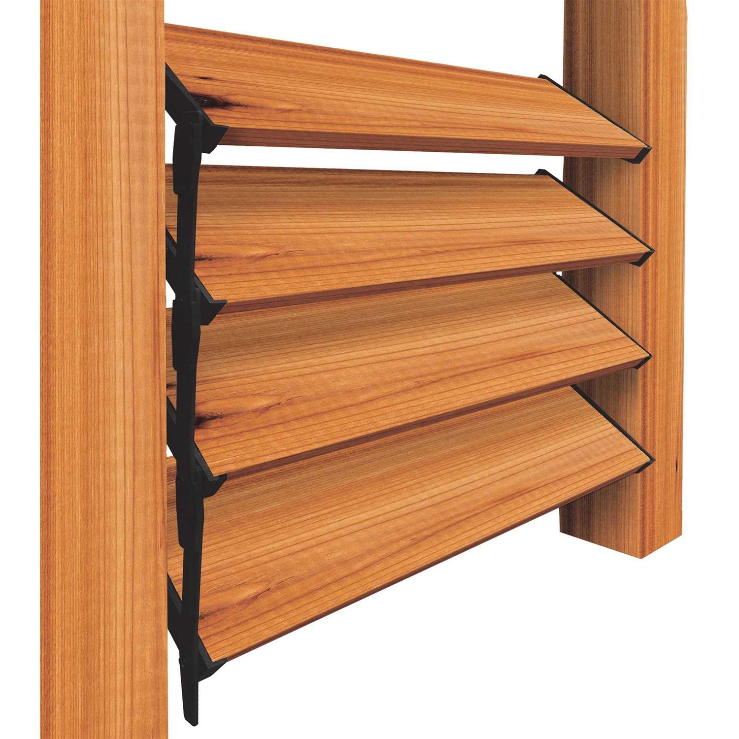 Nuvo Iron Louver System Black LSB48 - Zenithce