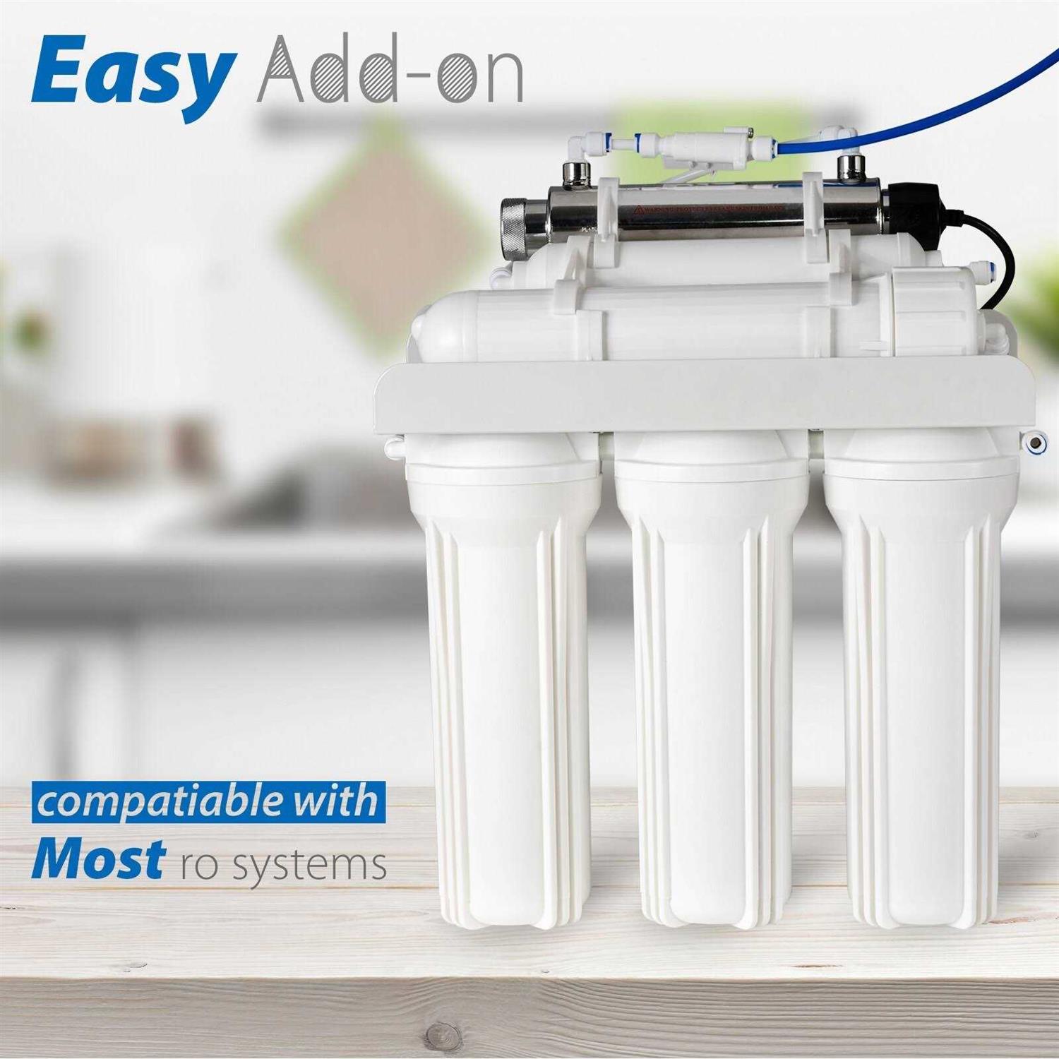 iSpring T32M Pressurized Water Storage Tank with Ball Valve for Reverse Osmosis RO Systems - Zenithce