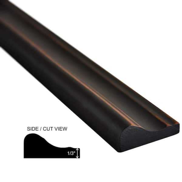 Niche Tiles Custom Bronze 1/2 in. x 12 in. Matte Metallic Pencil Liner Wall Tile Trim - Zenithce