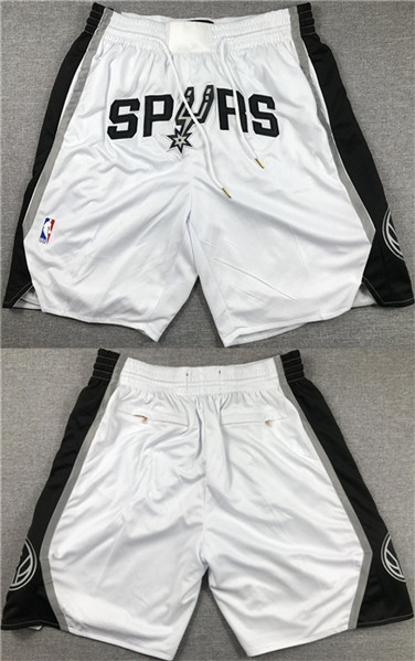 San Antonio Spurs White Shorts (Run Small) - Zenithce