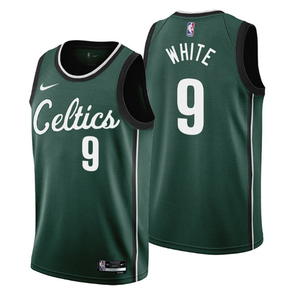 Boston Celtics #9 Derrick White 2022-23 Green City Edition Stitched Jersey - Zenithce