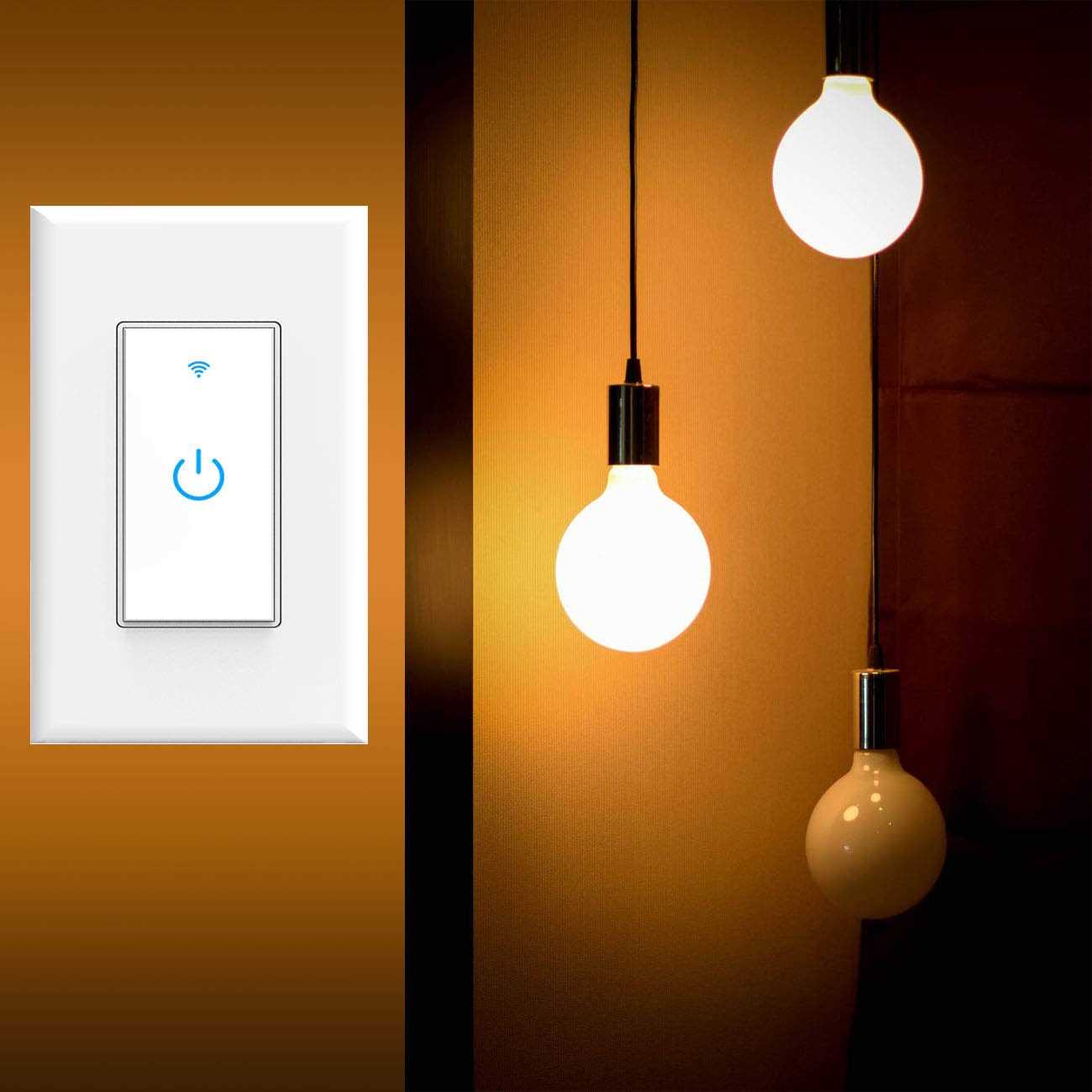 Lesim Smart Light Switch Double Smart Wifi Light Switches - Zenithce