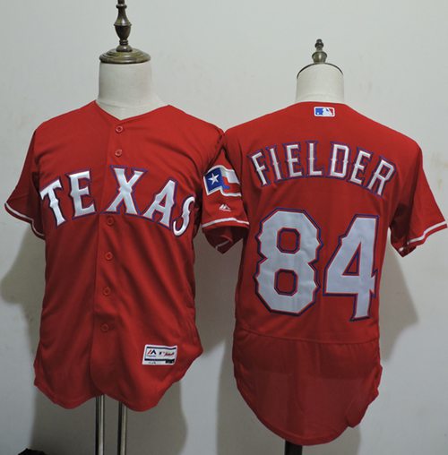 Rangers #84 Prince Fielder Red Flexbase Authentic Collection Stitched Jersey - Zenithce