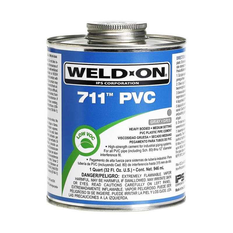 Weld On 10119 PVC 711 Gray - Zenithce