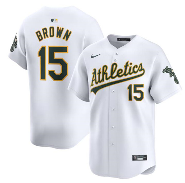 Oakland Athletics #15 Seth Brown White Home Limited Stitched Jersey - Zenithce