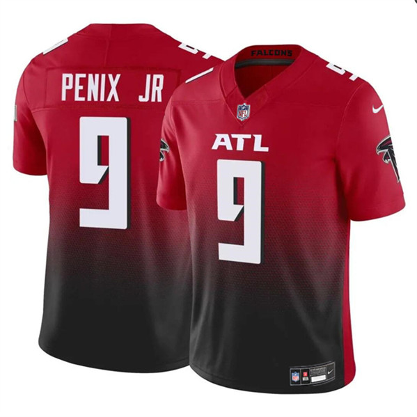 Atlanta Falcons #9 Michael Penix Jr Red Black 2024 Draft F.U.S.E. Vapor Untouchable Limited Stitched Jersey - Zenithce