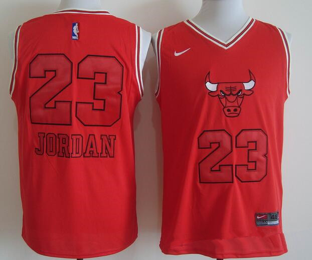 Chicago Bulls #23 Michael Jordan Red Bull Head Fashion Stitched Swingman Jersey - Zenithce