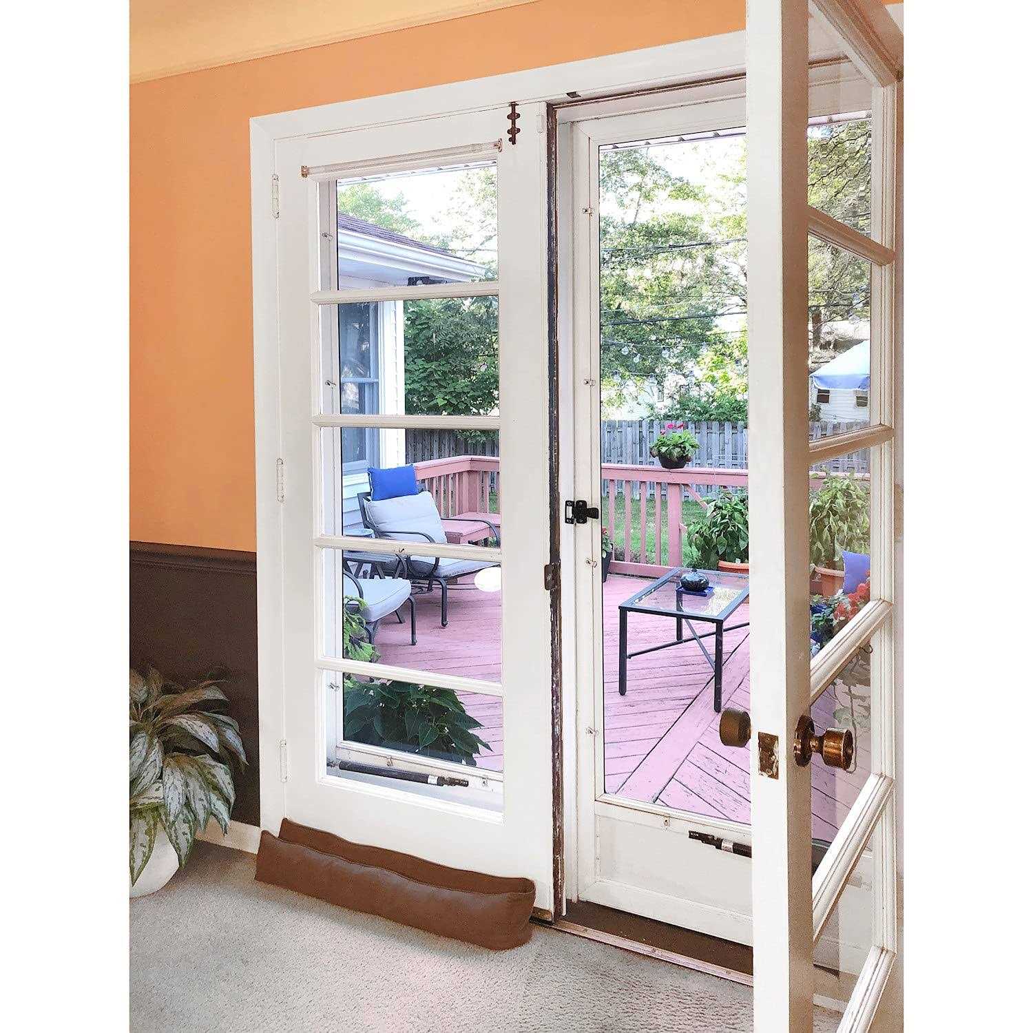 Home District French Door Draft Dodger Weighted Door and Window Breeze Guard - Zenithce