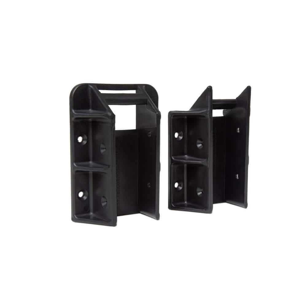 Fence & DECK RITE Adjustable Fence Brackets fits Standard 2x 4 Railings Adjustable up to 35 Degrees. Reinforced Black - Zenithce
