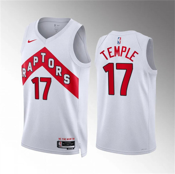 Toronto Raptors #17 Garrett Temple White Association Edition Stitched Jersey - Zenithce