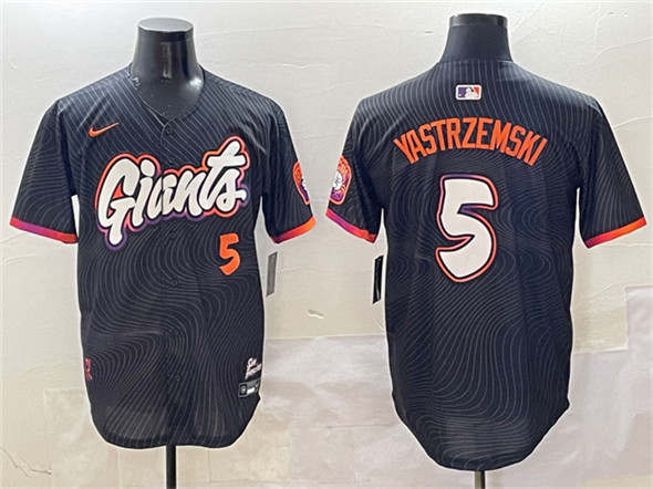 San Francisco Giants #5 Mike Yastrzemski Anthracite 2025 City Connect Limited Stitched Jersey - Zenithce