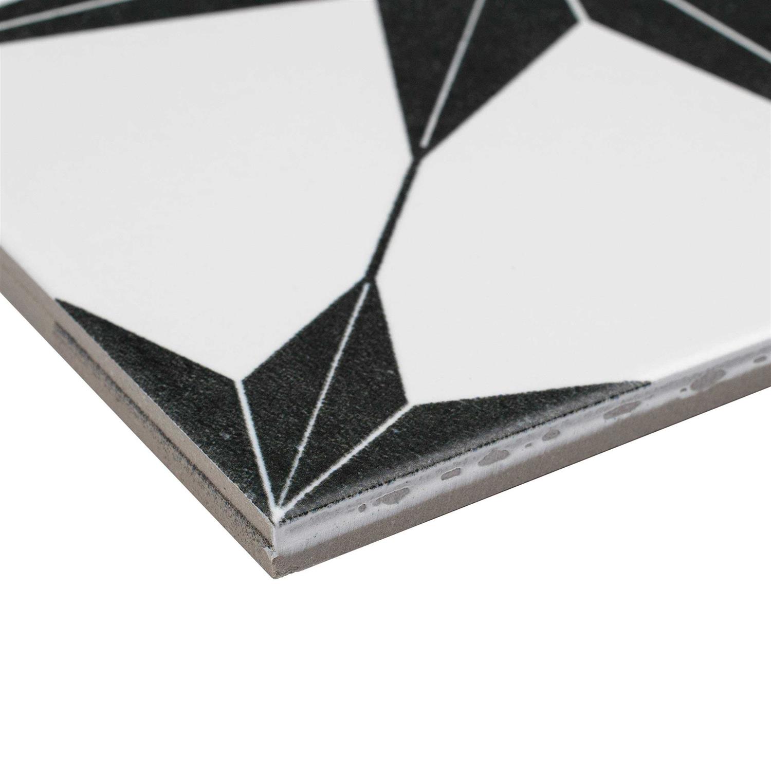 SomerTile Retro Porcelain F/W Tile - Zenithce