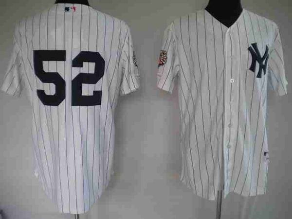 Yankees #52 C.C. Sabathia Stitched White Jersey - Zenithce