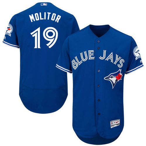 Blue Jays #19 Paul Molitor Blue Flexbase Authentic Collection Stitched Jersey - Zenithce