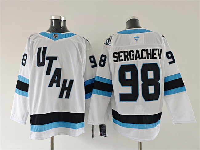 Utah Mammoth #98 Mikhail Sergachev White 2025 Stitched Jersey - Zenithce