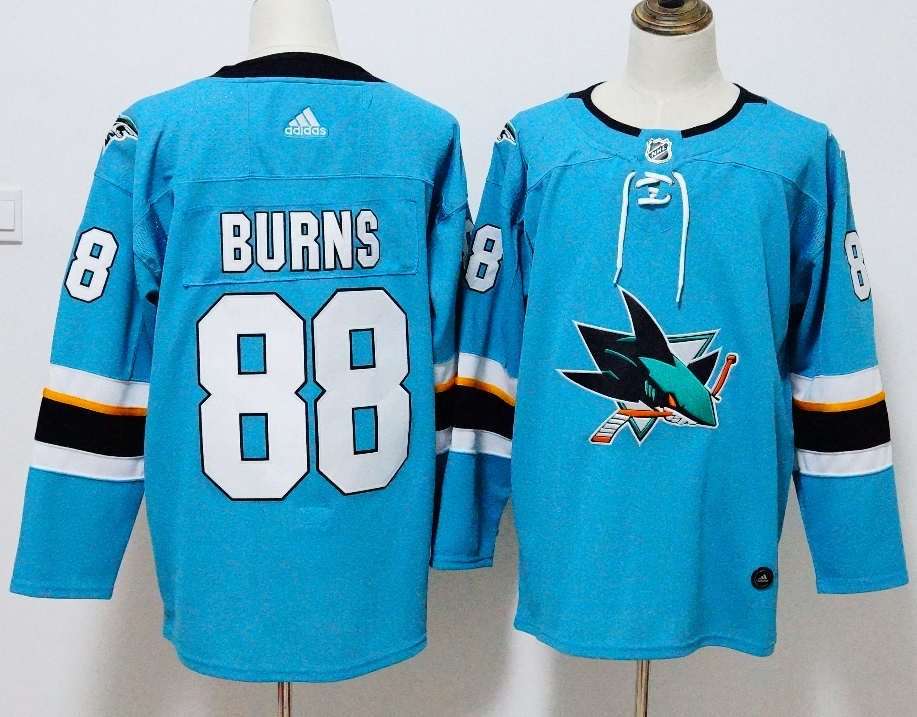 San Jose Sharks #88 Brent Burns Teal Stitched Adidas Jersey - Zenithce