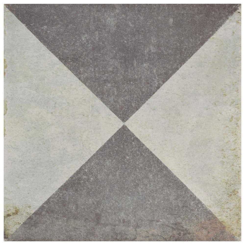 Merola Tile D’Anticatto Decor Triangoli Porcelain Floor and Wall Tile - Zenithce