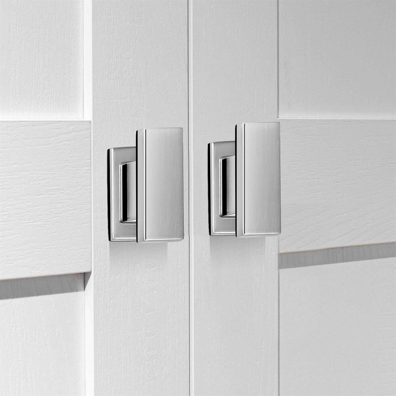 VEHCIL Square Brushed Brass Gold Cabinet Knobs,Single Hole Cabinet Handles Gold Knobs for Cabinets and Drawers Cupboard Closet Bathroom - Zenithce