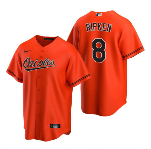Baltimore Orioles #8 Cal Ripken Jr. Orange Cool Base Stitched Jersey - Zenithce