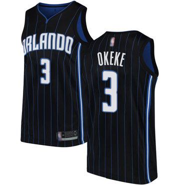 Magic #3 Chuma Okeke Black Swingman Statement Edition Jersey - Zenithce