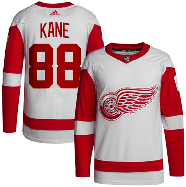 Detroit Red Wings #88 Patrick Kane White Stitched Jersey - Zenithce
