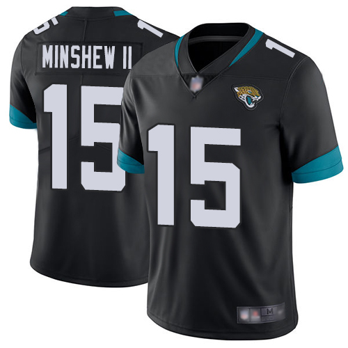 Jacksonville Jaguars #15 Gardner Minshew II Black Vapor Untouchable Limited Stitched Jersey - Zenithce