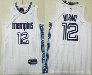 Memphis Grizzlies #12 Ja Morant White 2025 City Sponsor Swingman Jersey - Zenithce